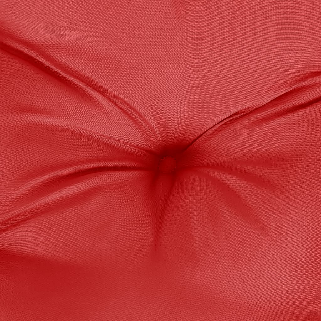 vidaXL وسائد بنش حديقة 2 ق أحمر 150×50×7 سم قماش أكسفورد