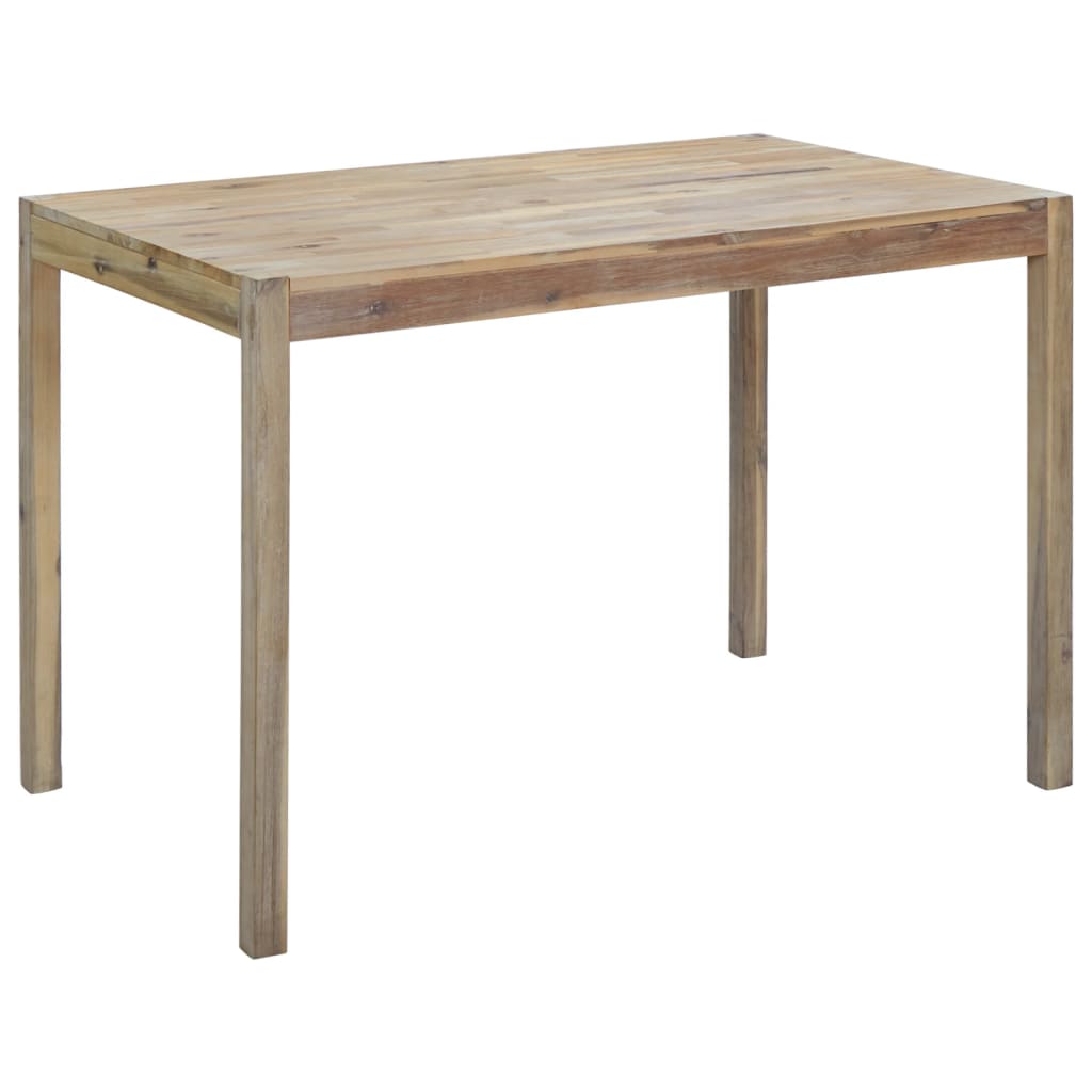 vidaXL طاولة طعام 120×70×75 سم خشب أكاسيا صلب