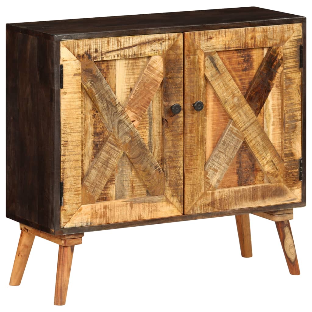 vidaXL خزانة جانبية خشب مانجو صلب 85×30×75 سم