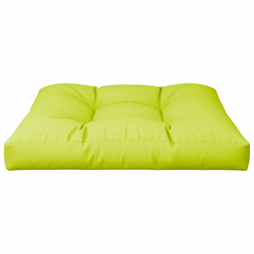 vidaXL وسادة أريكة طبليات أخضر ساطع 70×70×10 سم