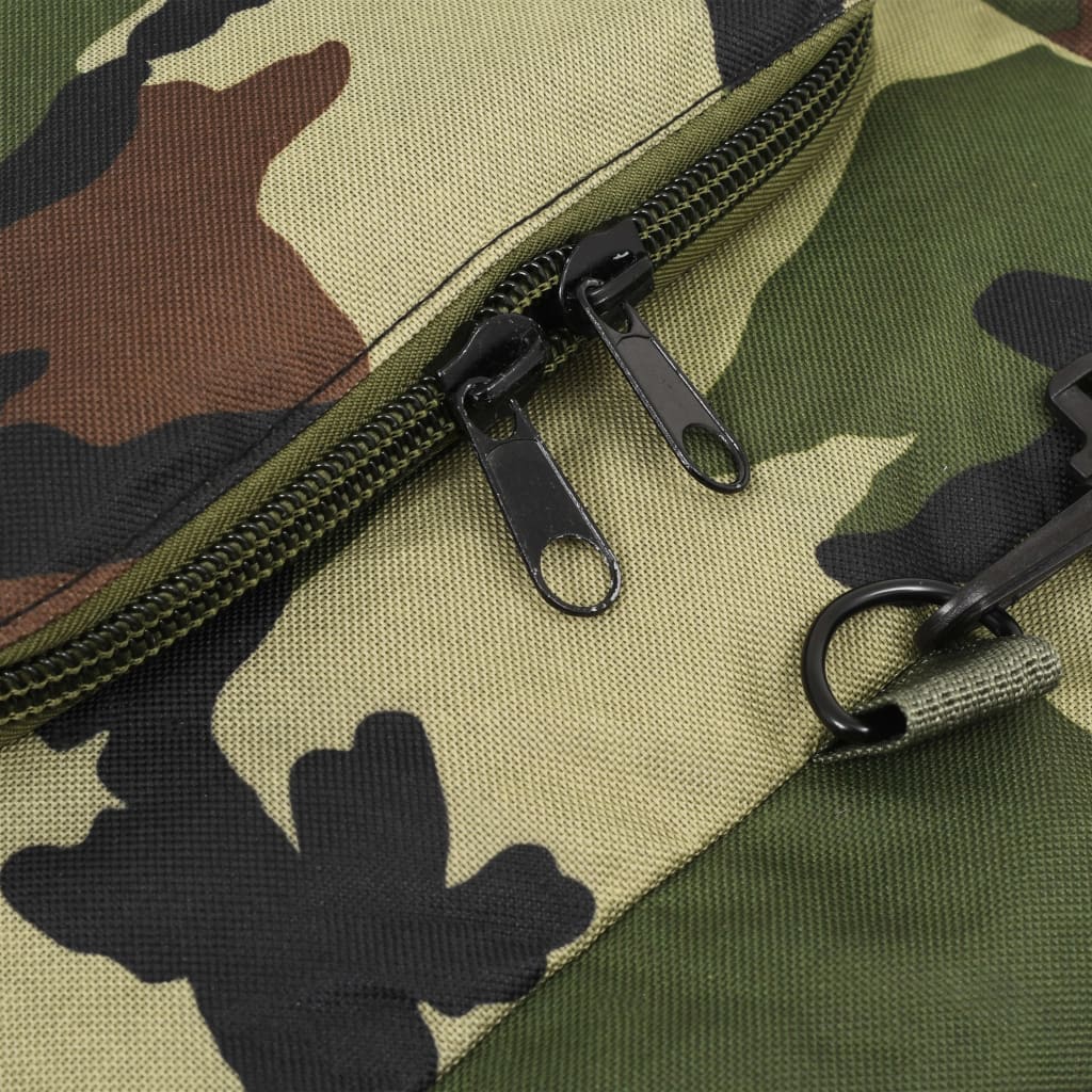 vidaXL حقيبة دوفيل طراز جيش 3 في 1 120 لتر لون جيشي