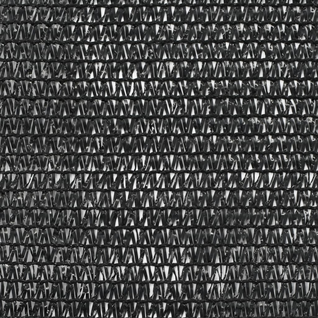 vidaXL حاجز ملعب تنس HDPE أسود 1.8×100 م