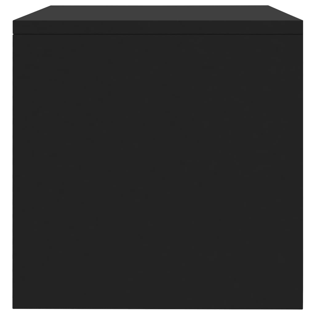 vidaXL خزانات جانب السرير 2ق لون أسود 40×30×30 سم خشب صناعي