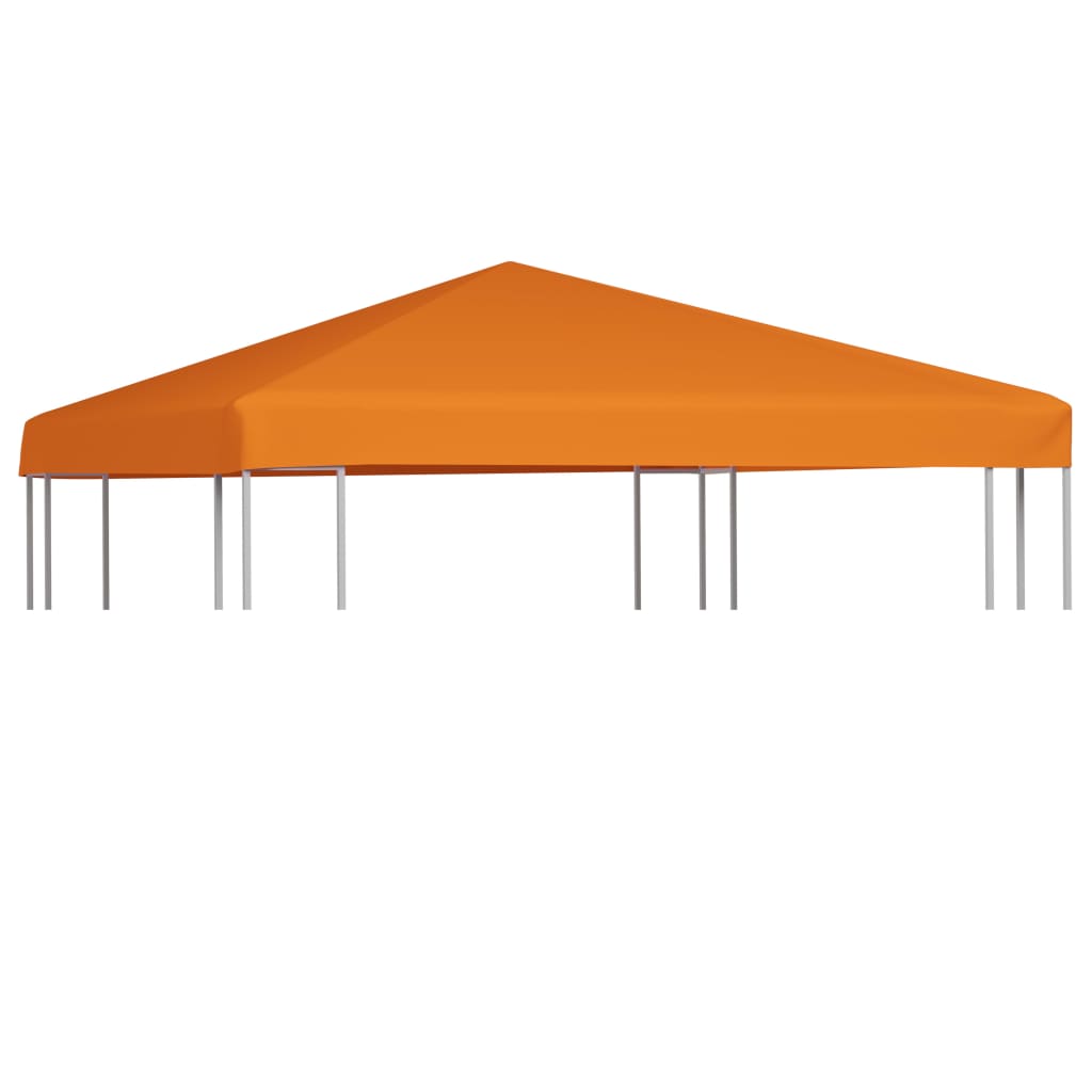 vidaXL سقف مظلة علوي 310 جم/ م² 3×3 م برتقالي