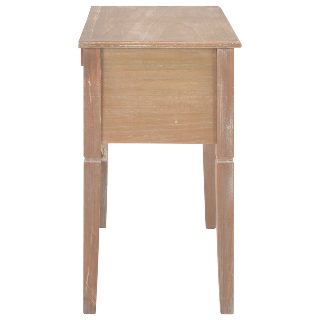 vidaXL طاولة كتابة بني 109.5×45×77.5 سم خشب