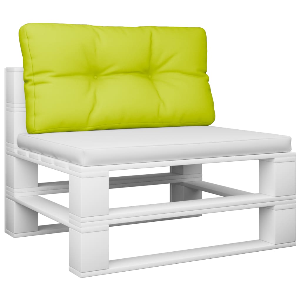 vidaXL وسادة أريكة طبليات أخضر ساطع 70×40×10 سم