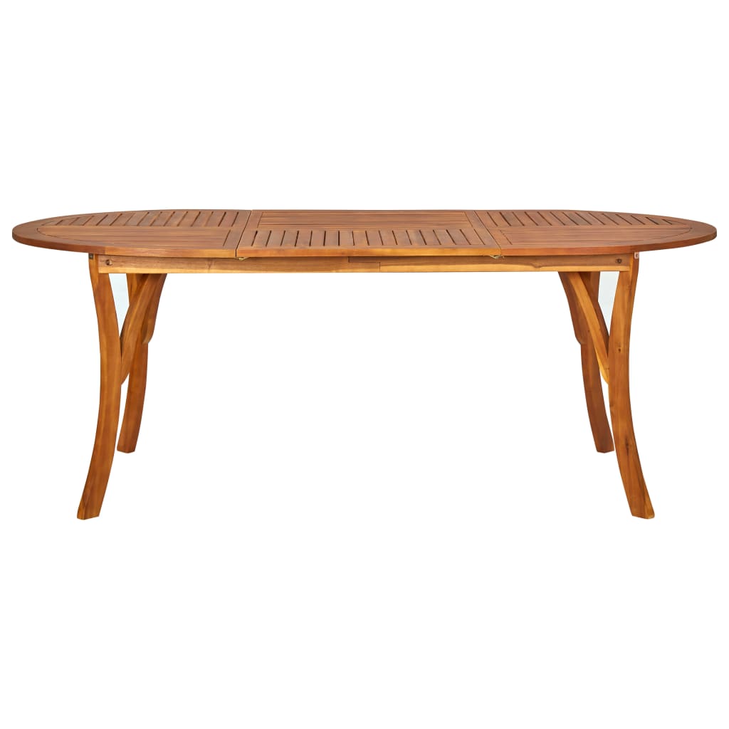 vidaXL طاولة حديقة 201×100×75 سم خشب سنط صلب