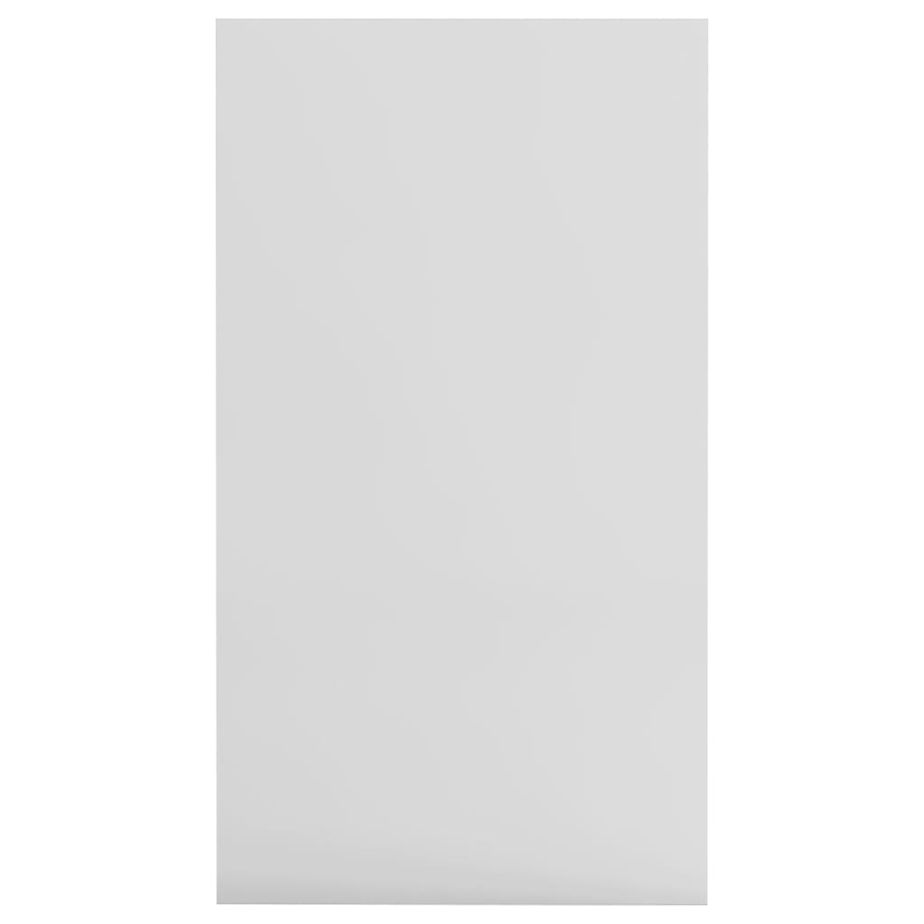 vidaXL خزانة كتب/خزانة جانبية أبيض لامع 50×25×80 سم خشب حبيبي