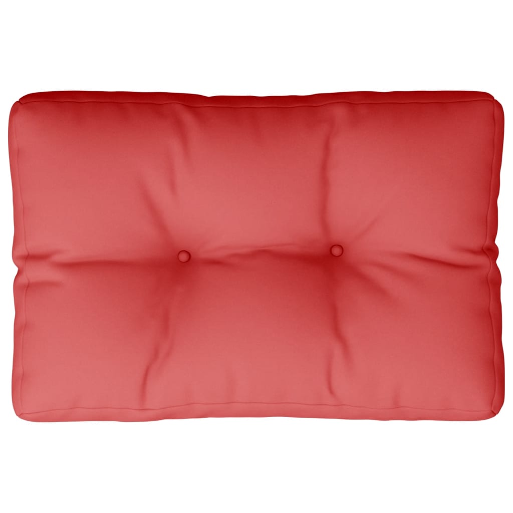 vidaXL وسادة أريكة طبليات أحمر 50×40×10 سم