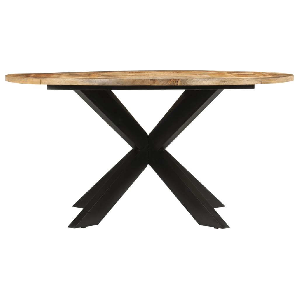 طاولة طعام VidaXL Ø150x76 سم خشب مانجو صلب