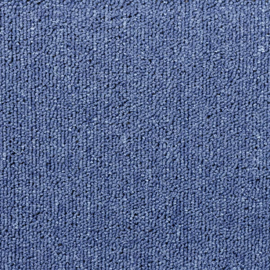 vidaXL دواسات سجاد الدرج 15 ق أزرق 65×24×4 سم