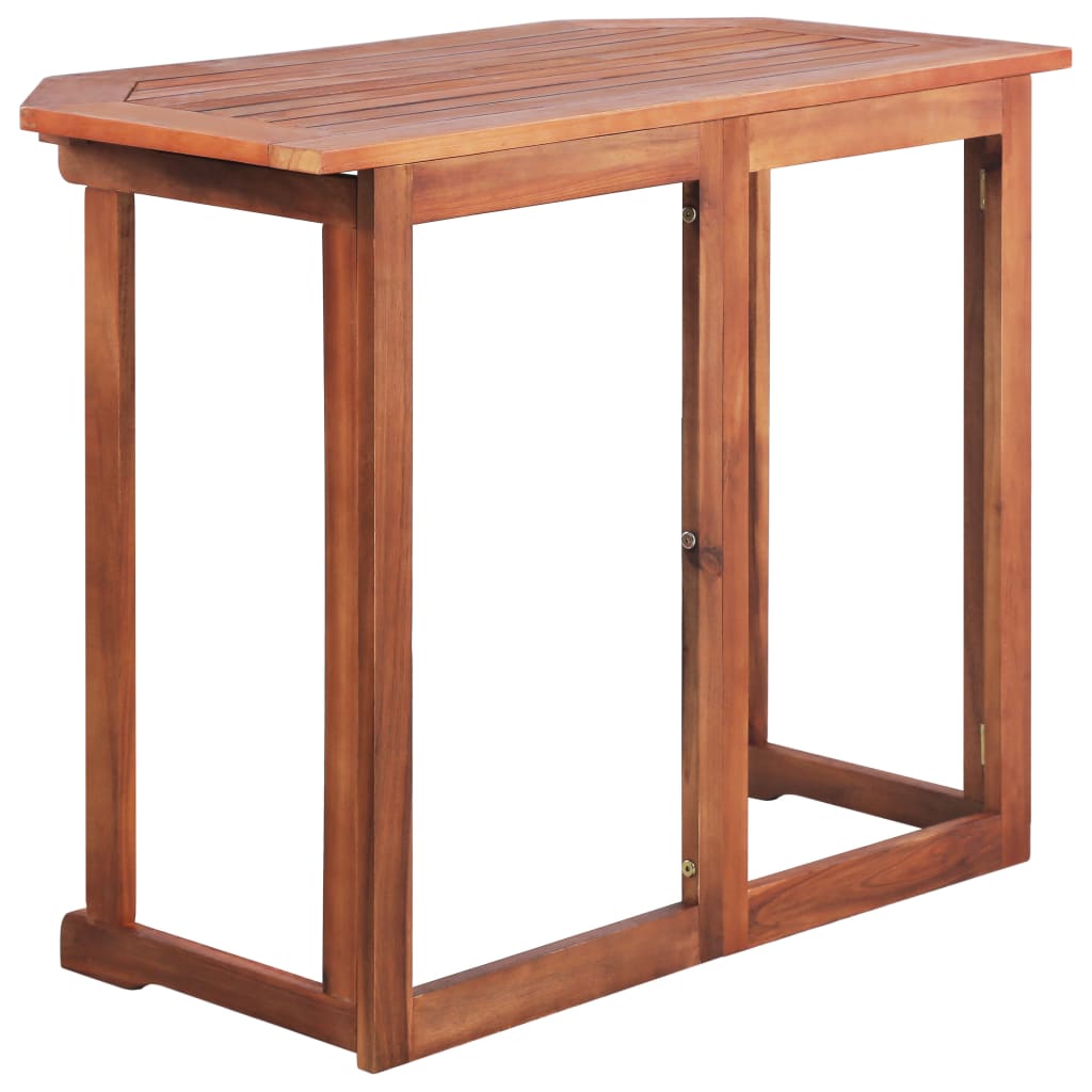 vidaXL طاولة بيسترو 90×50×75 سم خشب سنط صلب