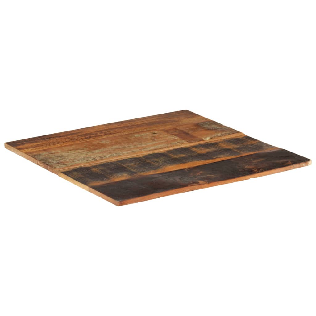vidaXL سطح طاولة مربع 70×70 سم 15-16 ملم خشب صلب مستصلح