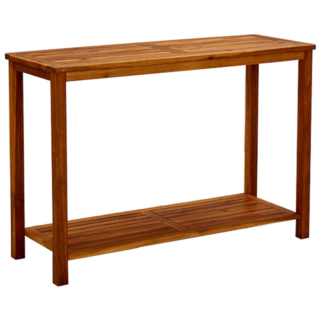 vidaXL طاولة كونسول للحديقة 110×40×75 سم خشب أكاسيا صلب