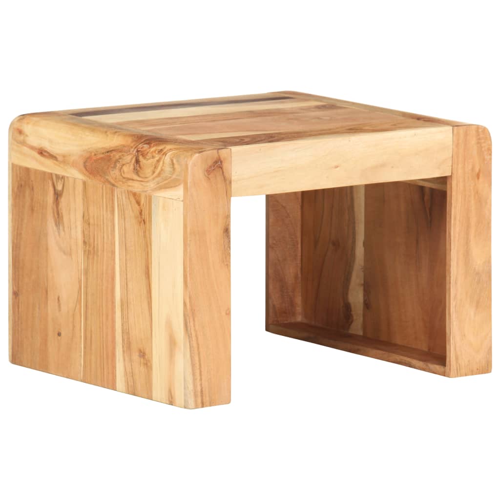 vidaXL طاولة جانبية 43×40×30 سم خشب سنط صلب