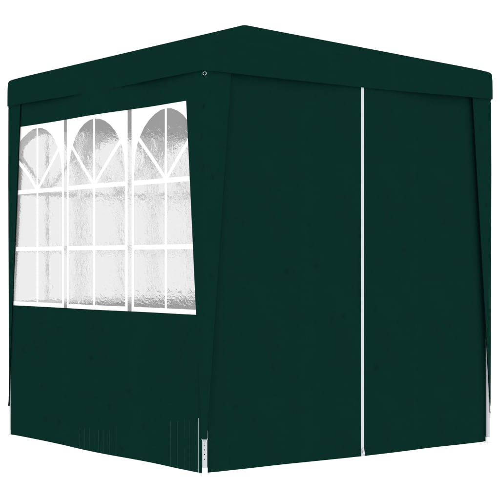 vidaXL خيمة حفلات احترافية بجدران جانبية 2×2 م أخضر 90 جم/م²