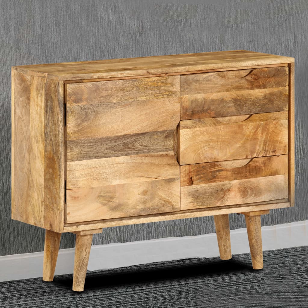 vidaXL خزانة جانبية خشب مانجو صلب 90×30×69 سم