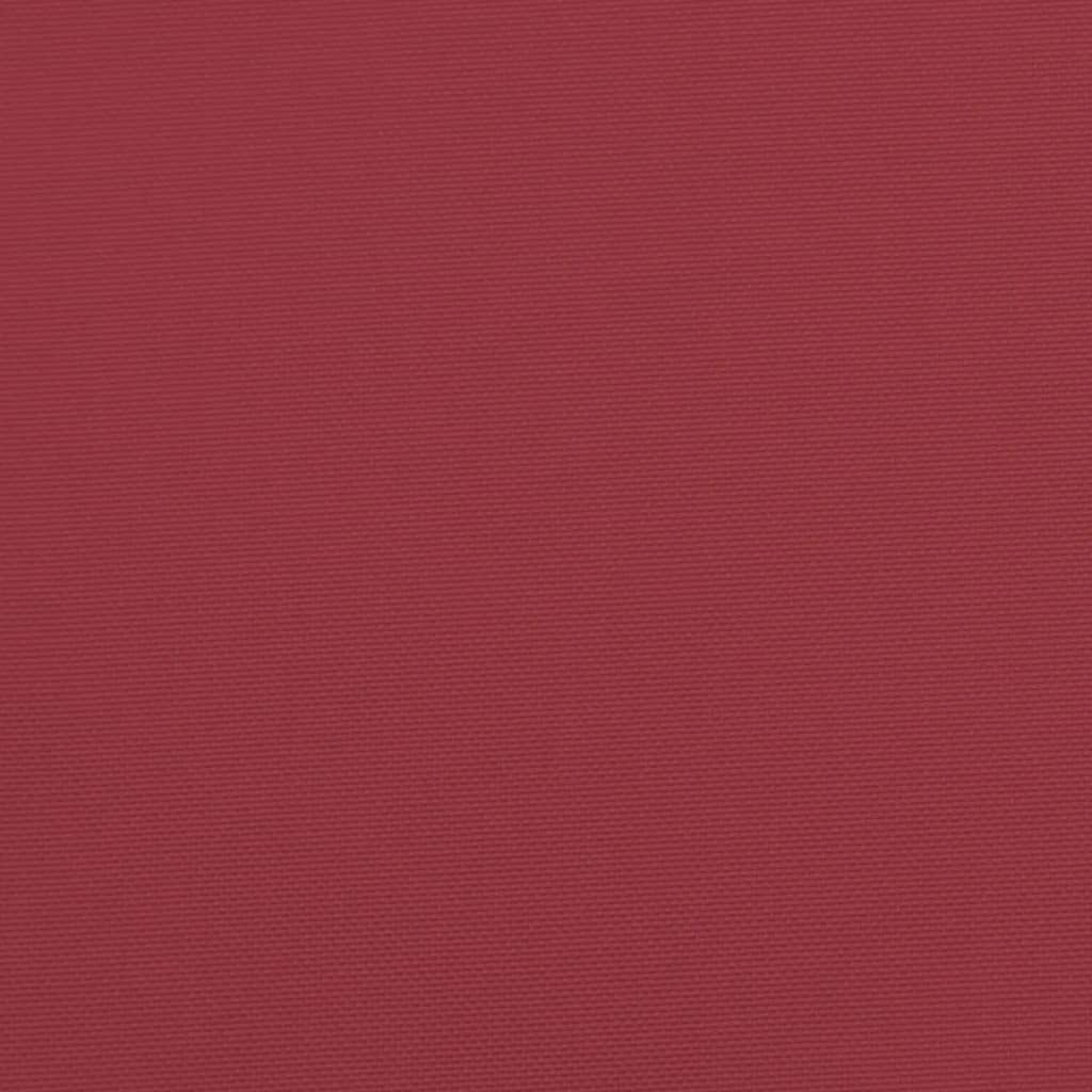 vidaXL وسائد بنش حديقة 2 ق أحمر خمري 150×50×7 سم قماش أكسفورد