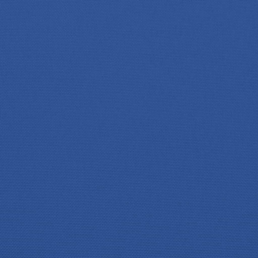 vidaXL وسائد كرسي 2 ق أزرق 50×50×7 سم قماش