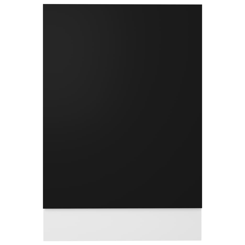 vidaXL لوحة غسالة صحون أسود 45×3×67 سم خشب صناعي
