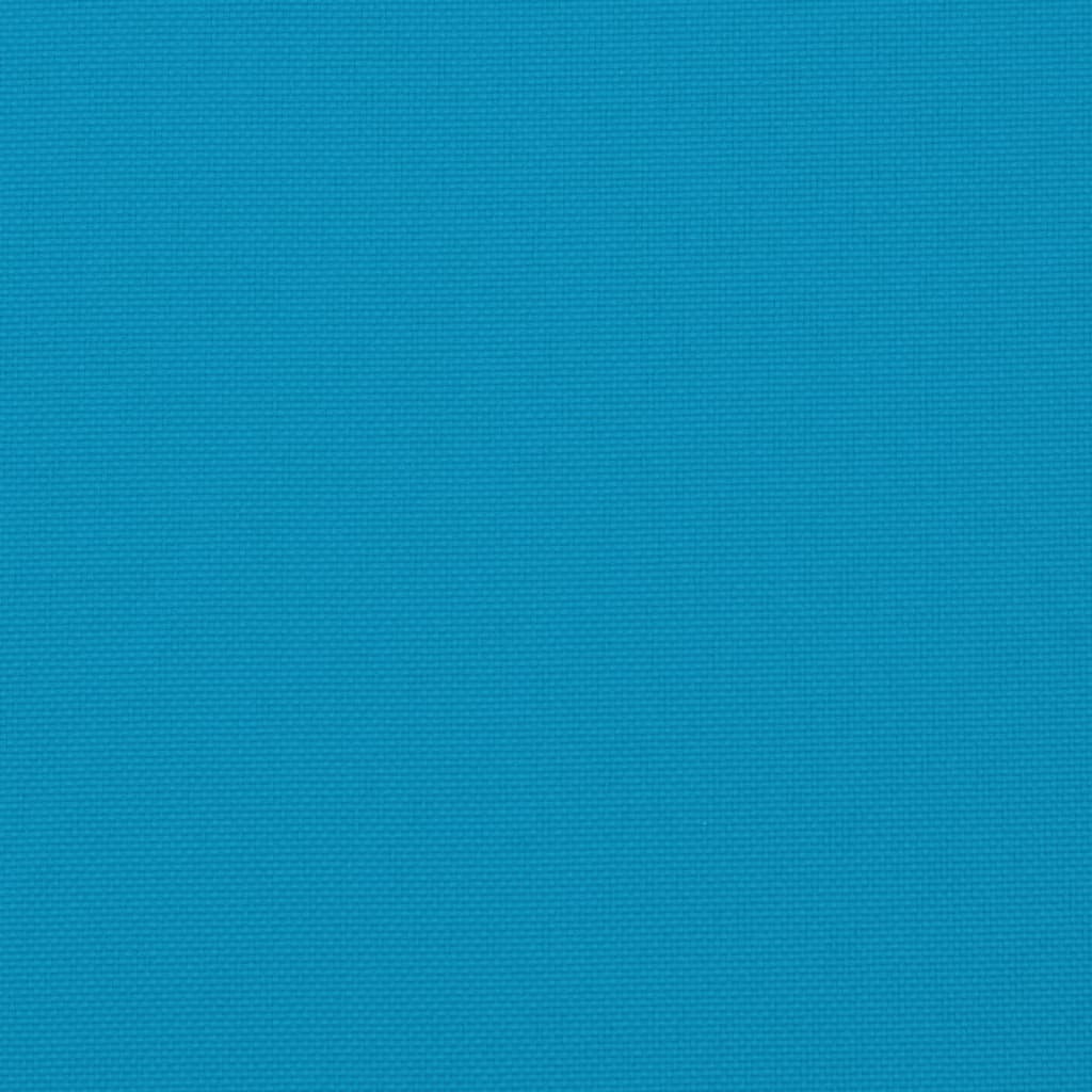 vidaXL وسادة بنش حديقة أزرق 180×50×3 سم