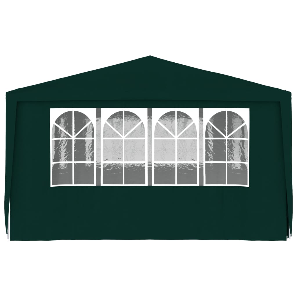 vidaXL خيمة حفلات احترافية بجدران جانبية 4×6 م أخضر90 جم/م²