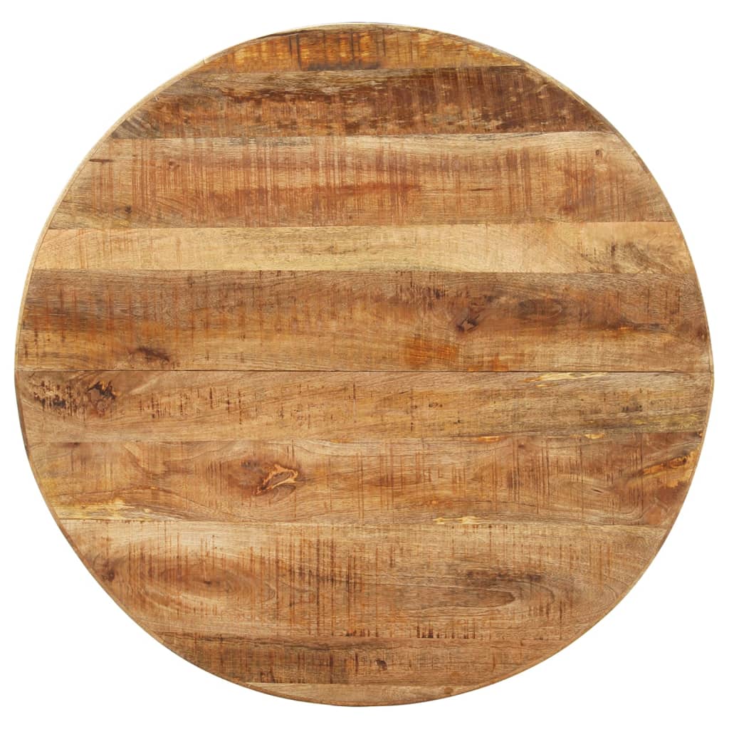 vidaXL طاولة سفرة دائرية 100×100×75 سم خشب مانجو خشن