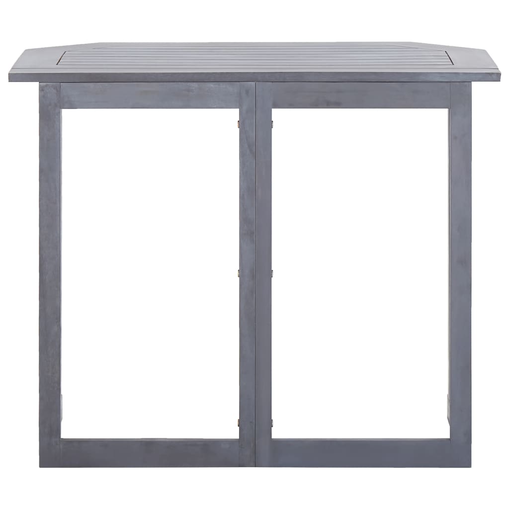 vidaXL طاولة شرفة قابلة للطي 90×50×74 سم خشب أكاسيا صلب