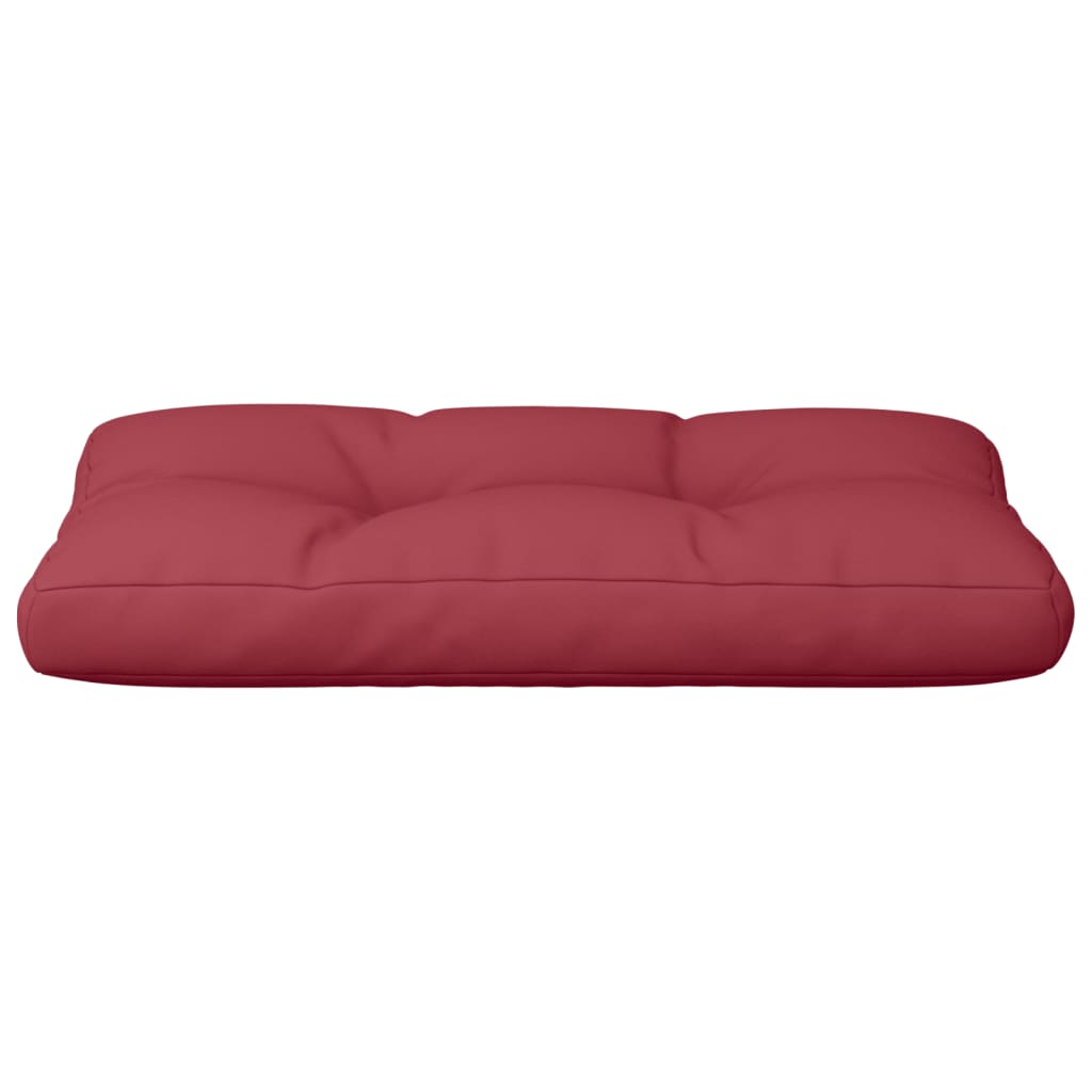 vidaXL وسادة أريكة طبليات أحمر خمري 70×40×10 سم