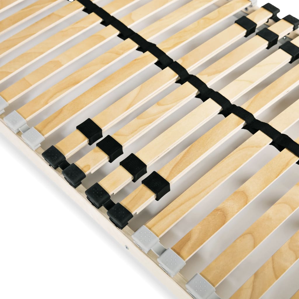 vidaXL قاعدة سرير مضلعة مع 28 شريحة خشبية 7 مناطق 70×200 سم