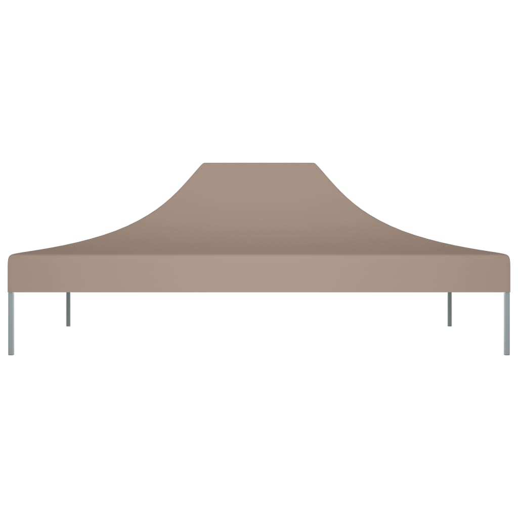vidaXL سقف خيمة حفلات 4.5×3 م رمادي بني 270 جم/م²