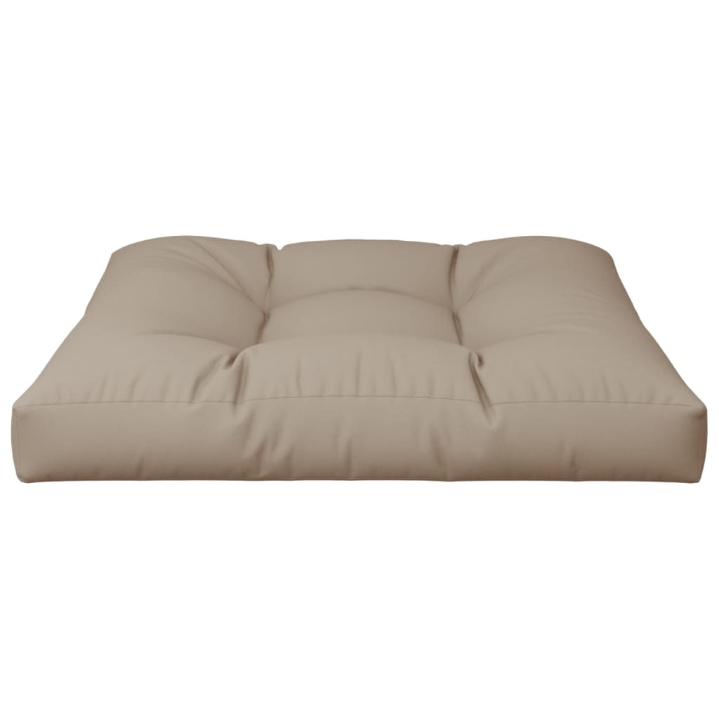 vidaXL وسادة أريكة طبليات رمادي بني 70×70×10 سم