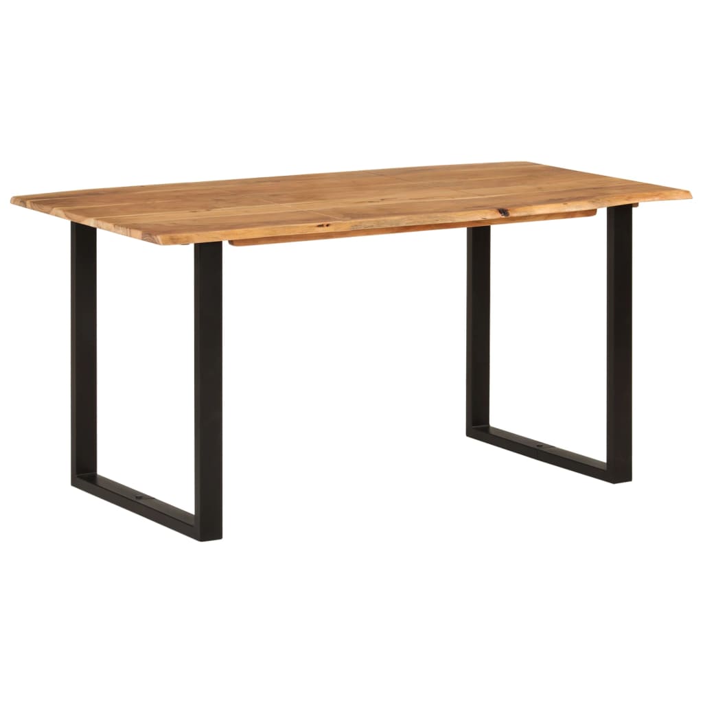vidaXL طاولة طعام 160×80×76 سم خشب أكاسيا صلب