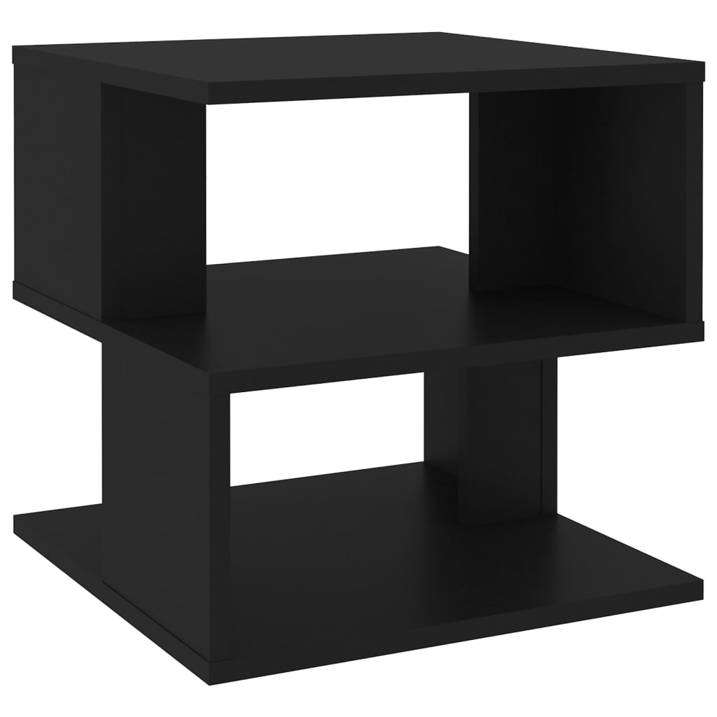 vidaXL طاولة جانبية أسود 40×40×40 سم خشب صناعي