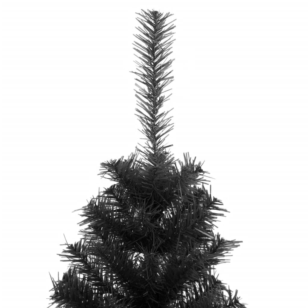 vidaXL شجرة كريسماس صناعية مع حامل أسود 150 سم PVC