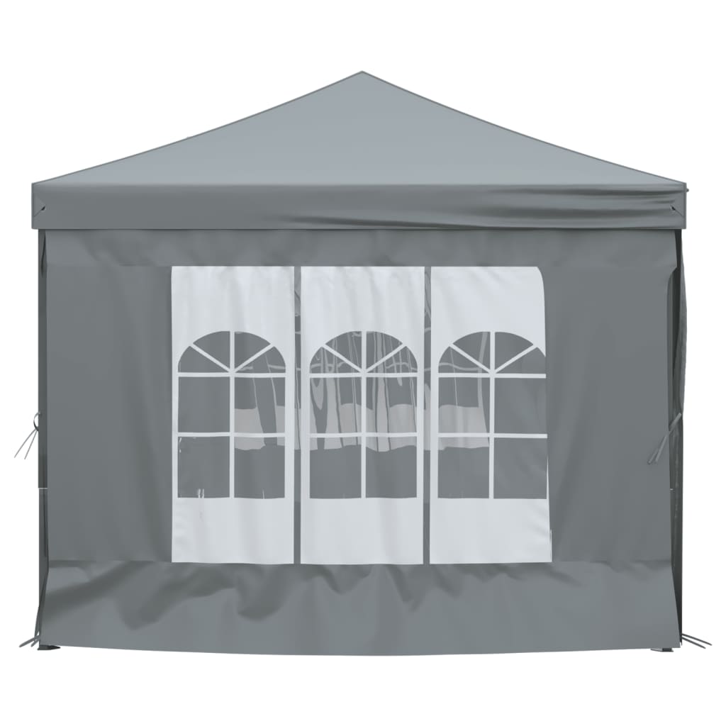 vidaXL خيمة حفلات قابلة للطي مع جدران جانبية أنثراسيت 6x3 م
