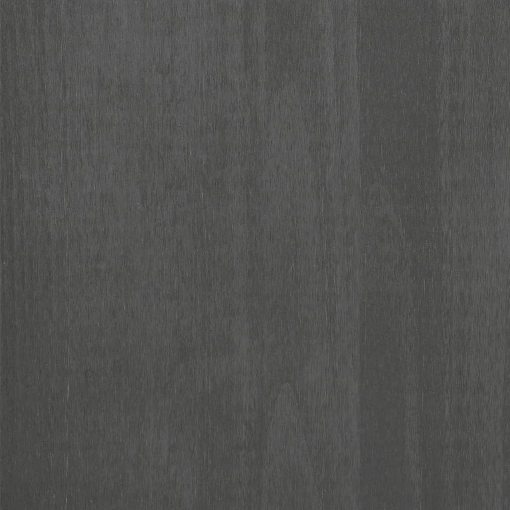 vidaXL خزانة مرتفعة رمادي داكن 60×35×180 سم خشب صنوبر صلب