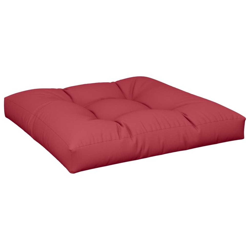 vidaXL وسادة مقعد منجدة 80 × 80 × 10 سم أحمر خمري 40972