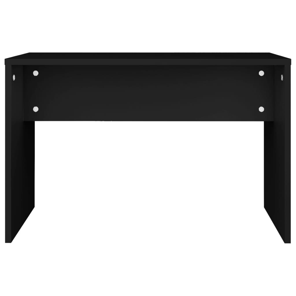 VidaXL طقم طاولة تسريحة لون أسود 141x40x74,5 سم