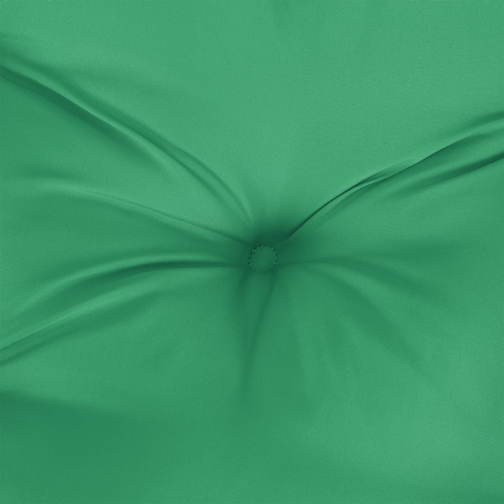vidaXL وسائد بنش حديقة 2 ق أخضر 150×50×7 سم قماش أكسفورد