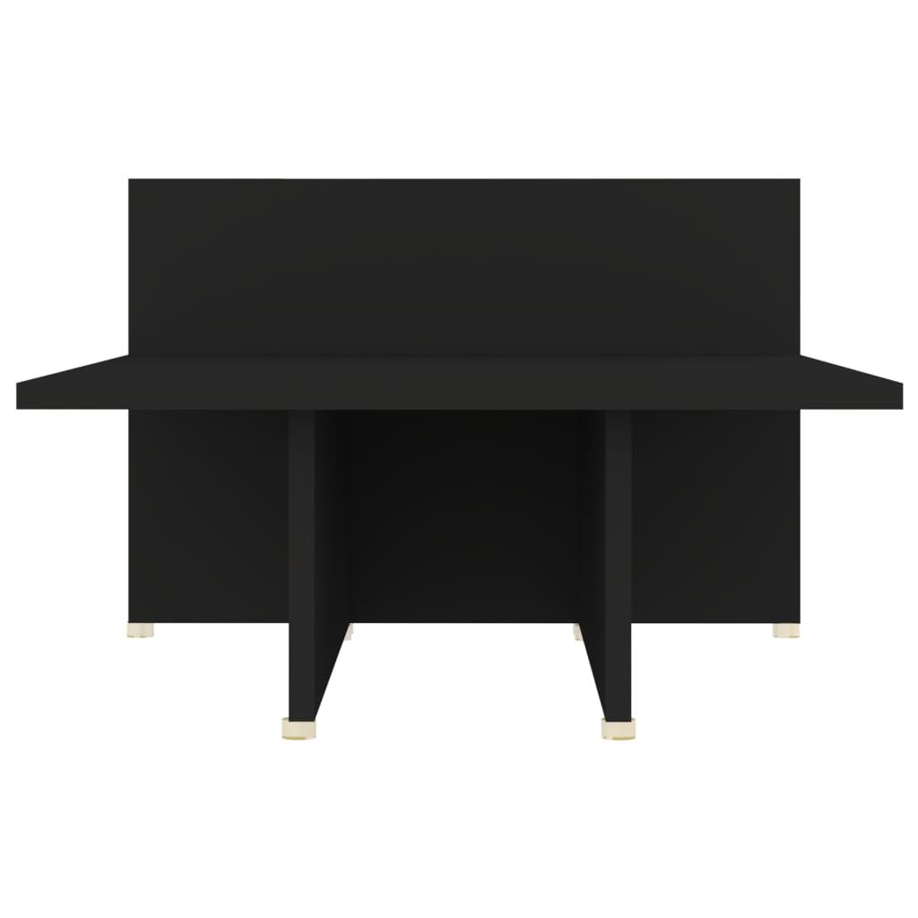vidaXL طاولة قهوة أسود 111.5×50×33 سم خشب صناعي