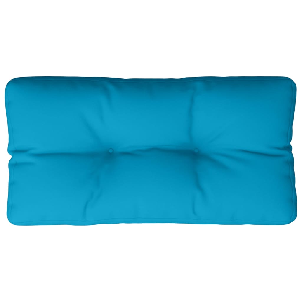 vidaXL وسادة أريكة طبليات أزرق 80×40×10 سم