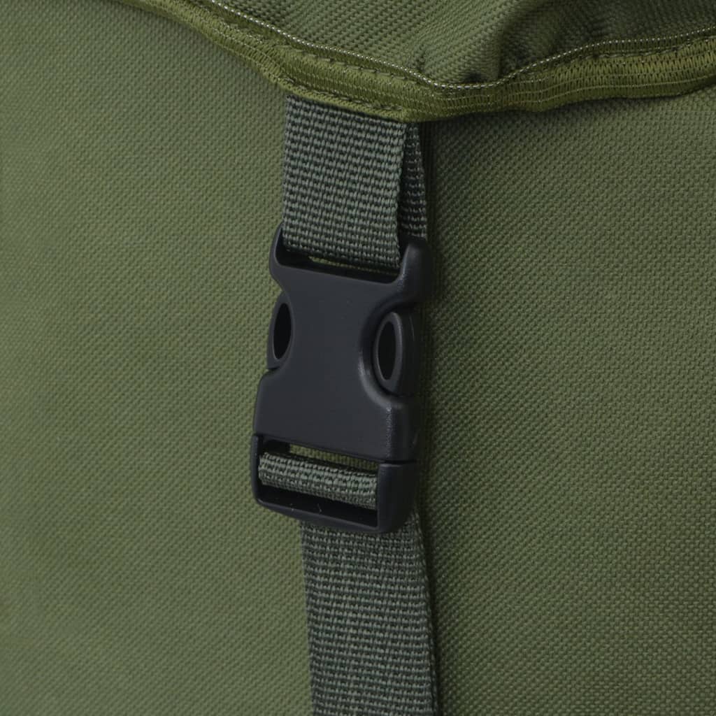 vidaXL حقيبة ظهر طراز عسكرى 65 لتر أخضر