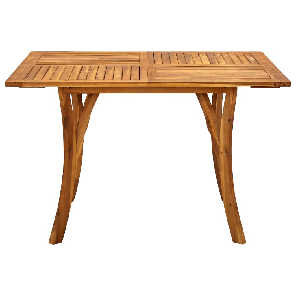 vidaXL طاولة حديقة 120×120×75 سم خشب أكاسيا صلب