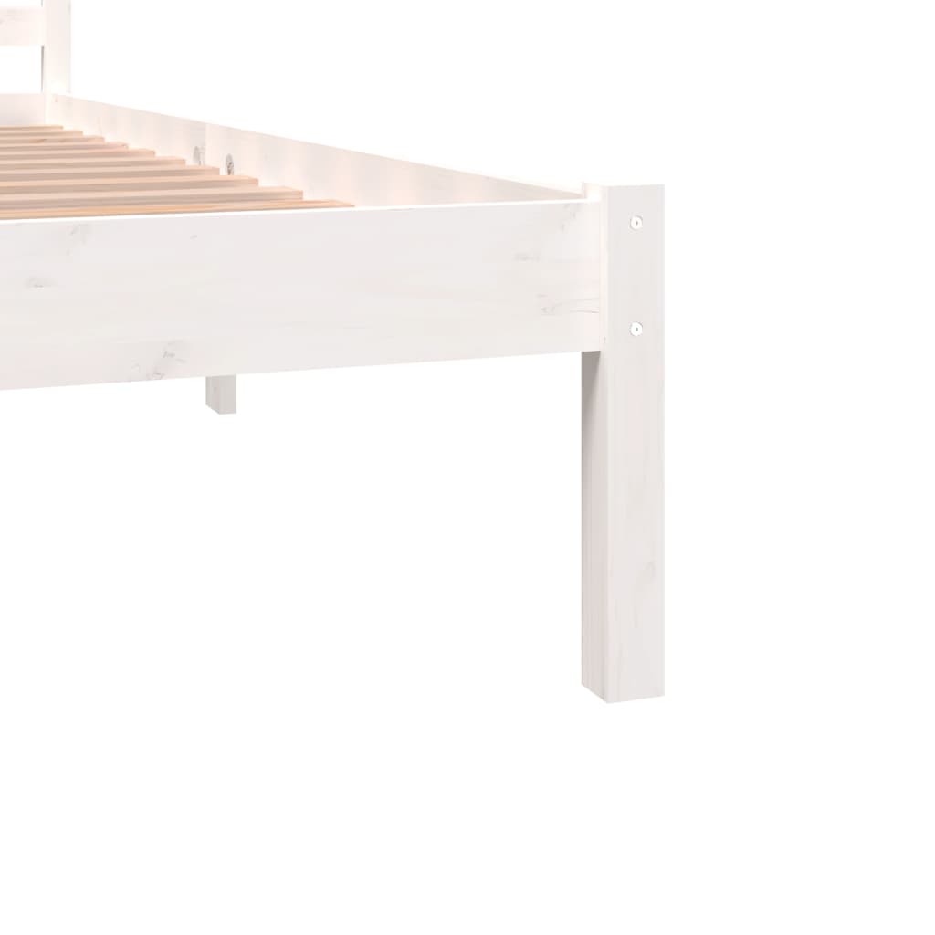 vidaXL إطار سرير خشب صنوبر صلب 180×200 سم 6FT سوبر كينج