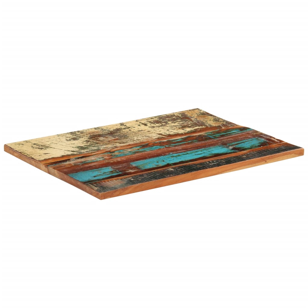 vidaXL سطح طاولة مستطيل 60×80 سم 25-27 ملم خشب صلب مستصلح