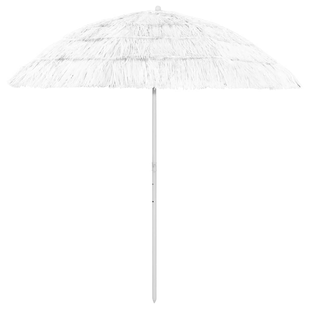 vidaXL مظلة شاطئ أبيض 240 سم