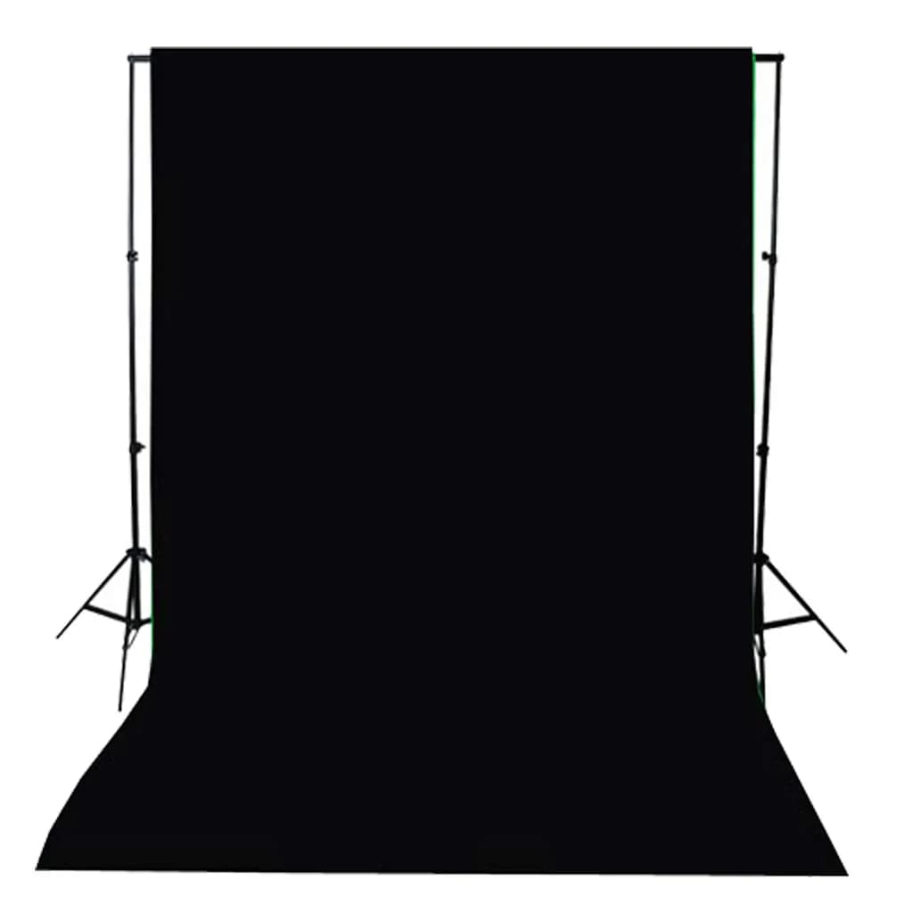 vidaXL ستارة خلفية التصوير قطن أسود 300×300 سم