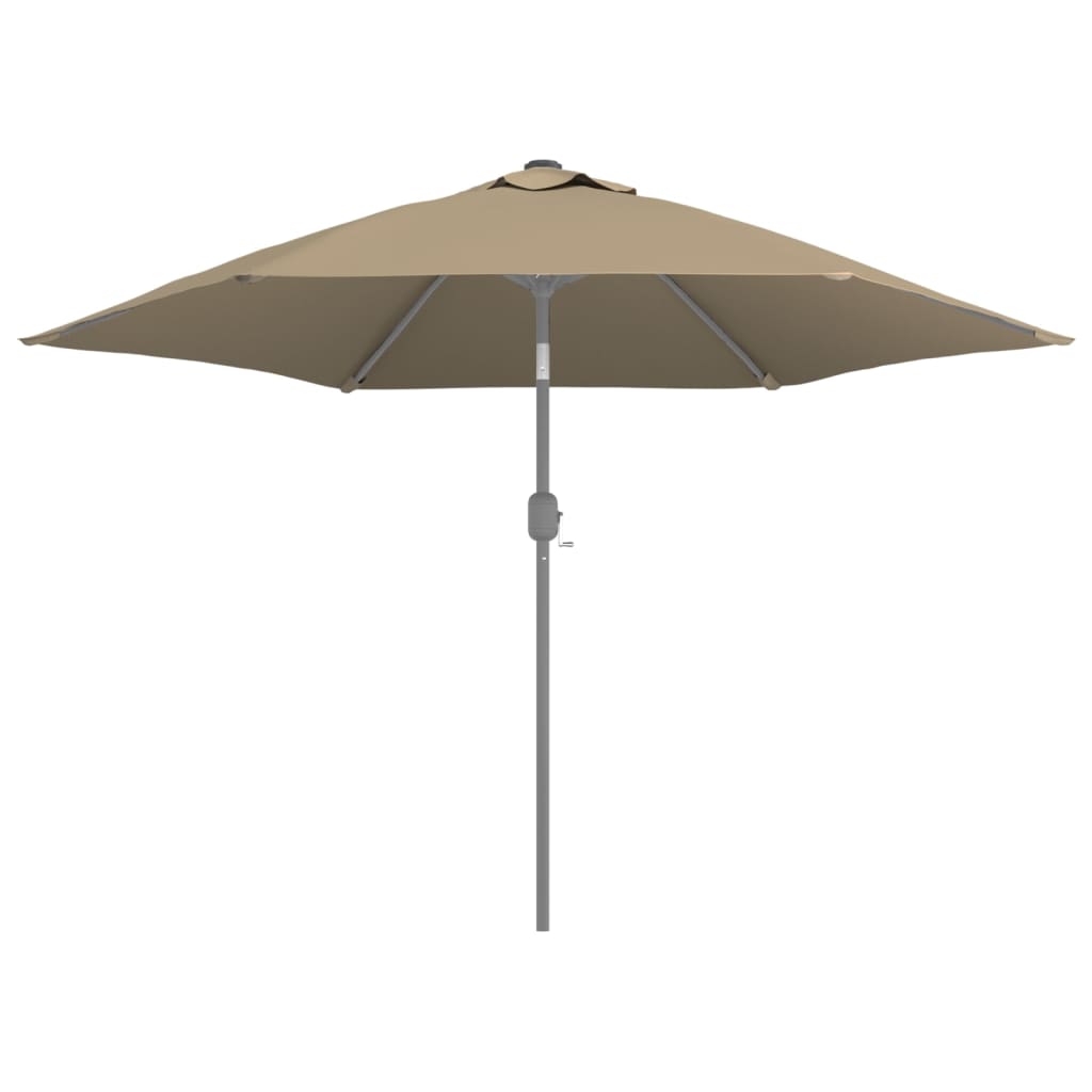 vidaXL قماش بديل للمظلة الشمسية الخارجية رمادي بني 300 سم