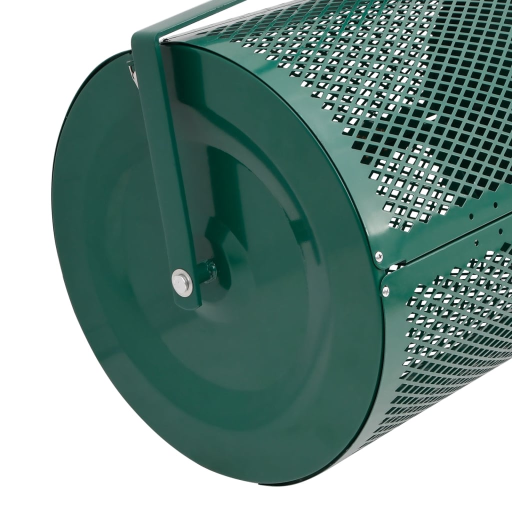 موزع السماد العضوي VidaXL أخضر بقطر 40 × 60 سم فولاذ